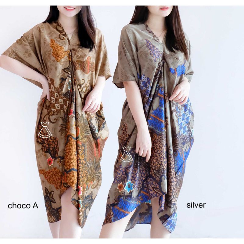 DANY BATIK KAFTAN - Dress Kaftan Batik Wanita Dress Batik Kondangan Murah Dress Kaftan Lebaran