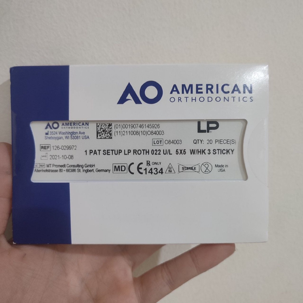 Bracket Low Profile Roth .022 American Orthodontics AO Original