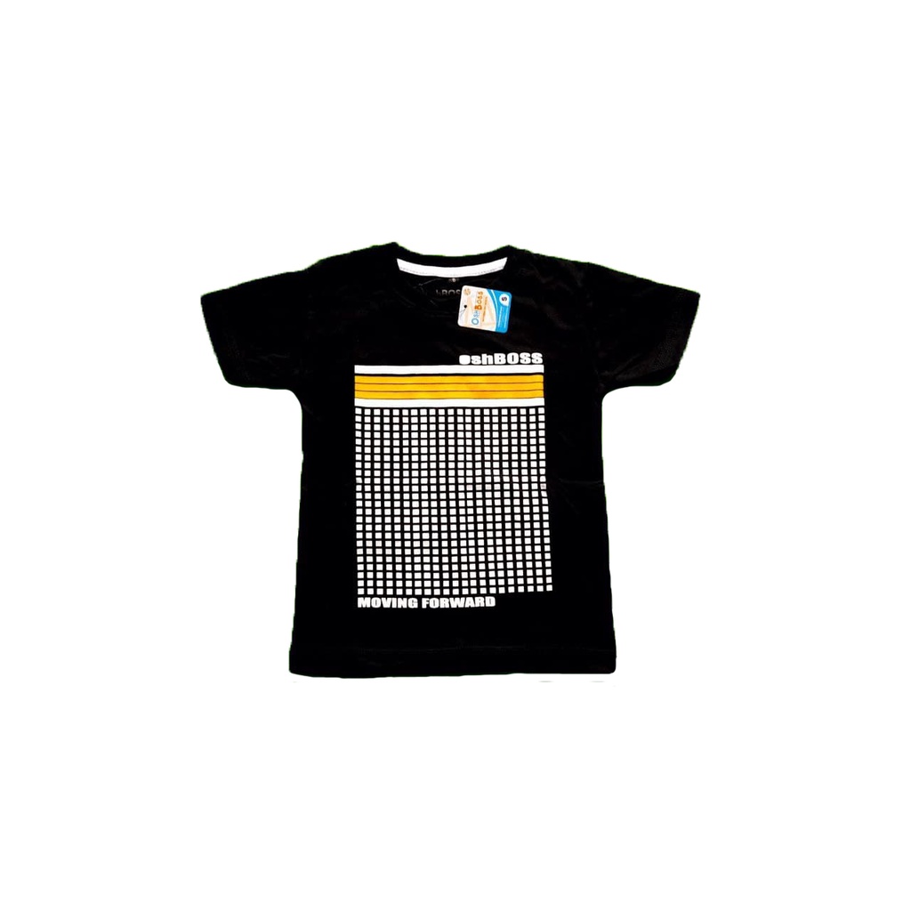 Kaos Anak (1-10 Tahun) Unisex Combed 30S / T-shirt anak Sablon Plastisol / Motif Titik Kuning-2