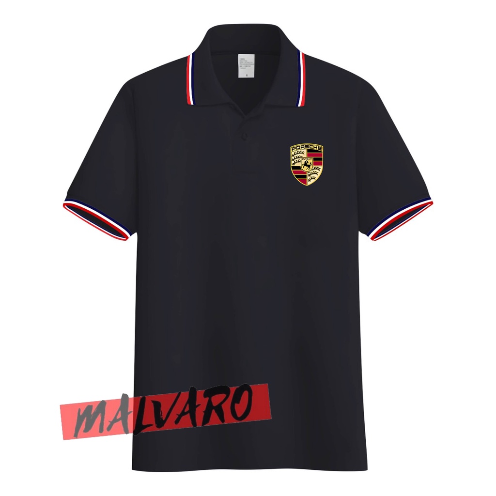 MALVARO Polo Shirt / Polo List / Kaos Kerah Pria / Kaos Polo / Tshirt Pria N-10 (CL)