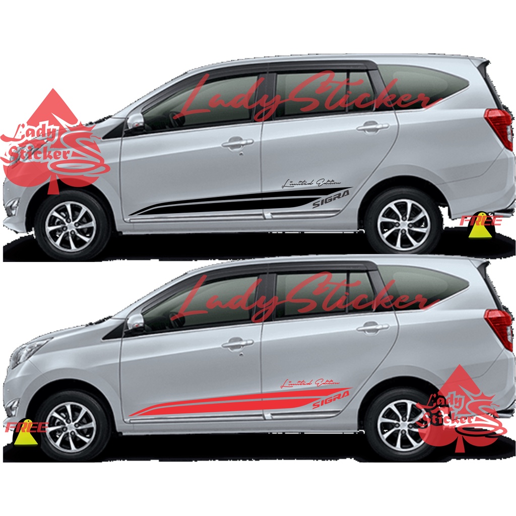 STICKER STICKER MOBIL SIGRA STRIPING STICKER MOBIL DAIHATSU SIGRA