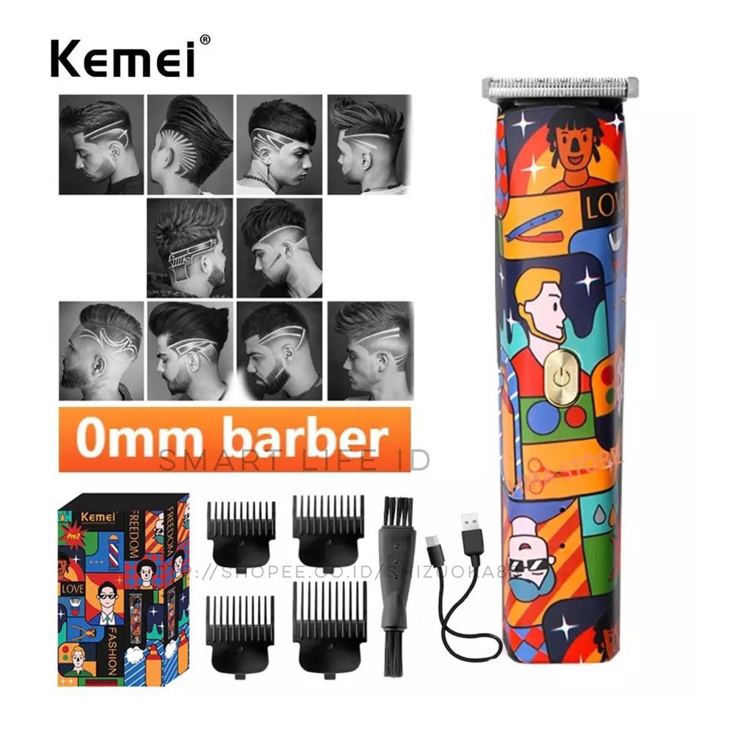 Kemei KM 1102H KM 5017H Alat Cukur Rambut Shaver  Detailer Hair Clipper Mesin Cukuran KM 1102 5017 H