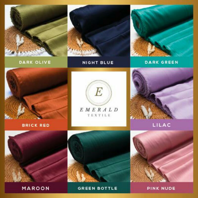 ( BUKAN HIJAB ) SETENGAH METER Kain Satin Velvet Roberto CAvalli Silk Premium - Milo/Latte ( HARGA PER 50cm KAIN )