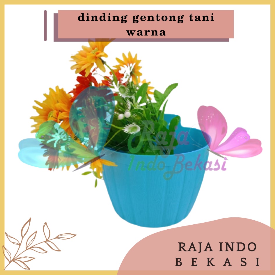 Pot Dinding 25 Warna Pink Biru Hijau Roumah Pot Gentong/Pot Dinding Tempel Gentong 18CM/Pot Anggrek