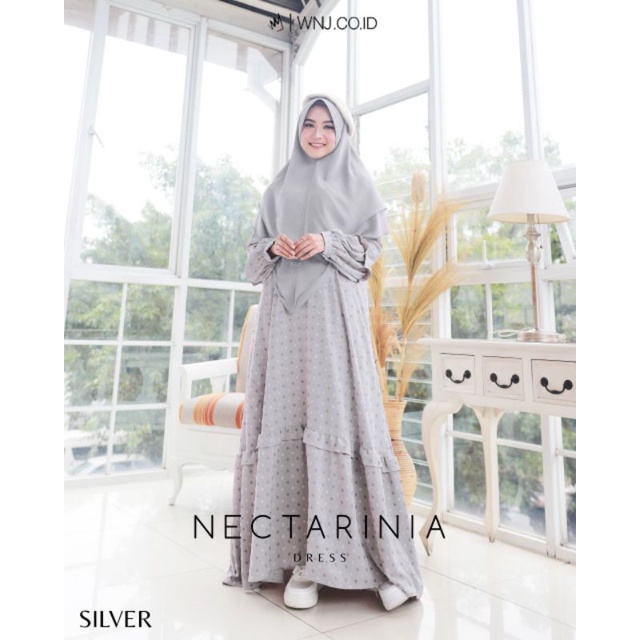 NECTARINIA DRESS BY WNJ GAMIS TERBARU WANOJA GAMIS POLKADOT