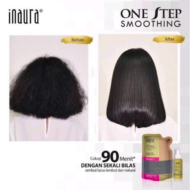 [130g + 50ml] Inaura One Step Smoothing / Smoothing / Pelurus Rambut