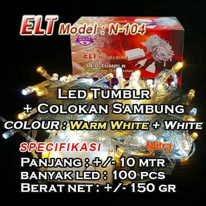 Lampu Natal Hias LED Tumblr 100 led