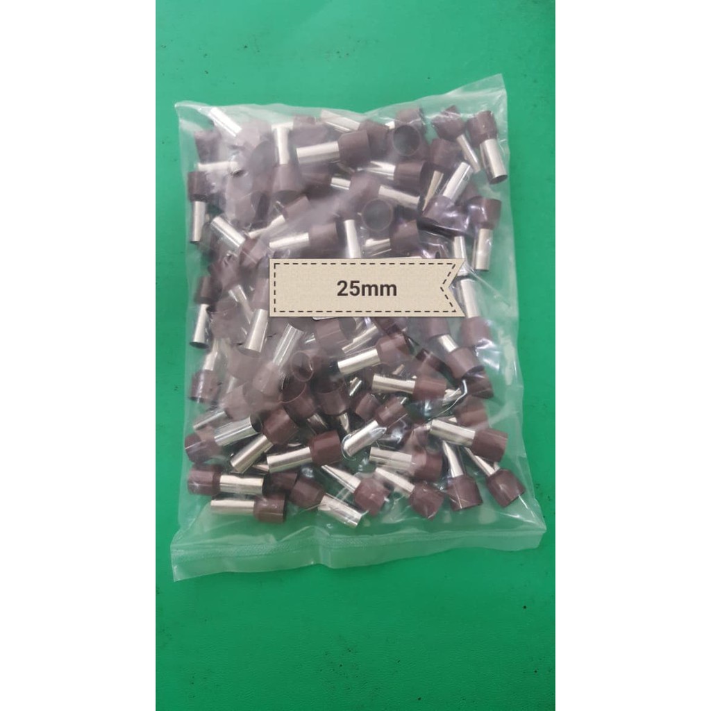 Skun Ferules 25mm / Verules 25mm / Skun Kabel Ferulles 25mm / Skun Tusuk 25mm / Ferules Isolated