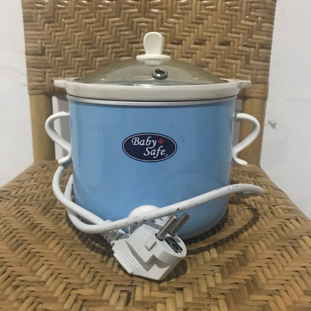 Preloved Slow Cooker Mpasi Baby Safe Biru LB007 with Timer Shopee