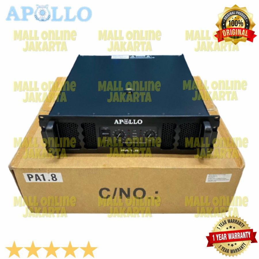 Power Audio Apollo Pa 1.8 Original Amplifier 1800 watt Pa1.8