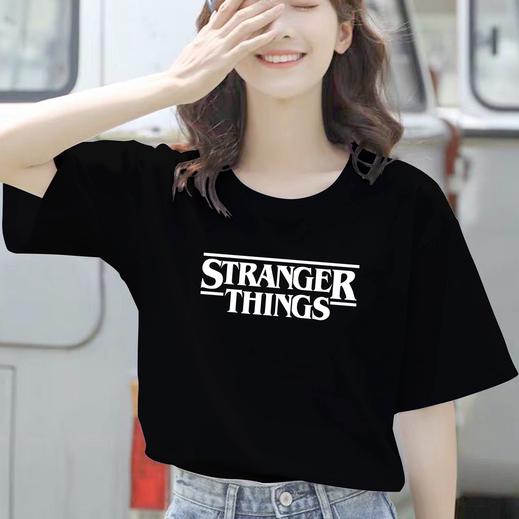 CALVIERO SHOP - BAJU KAOS ATASAN WANITA PRINT STANGERTHINK FULL