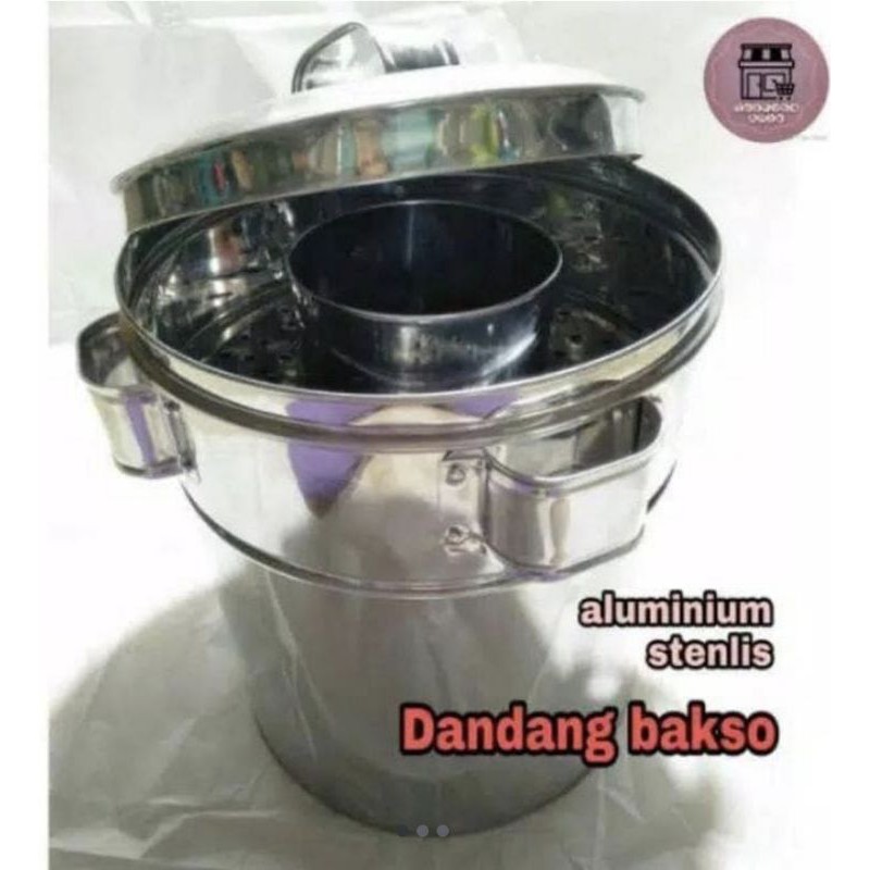 Dandang bakso stainless Mini Sedang Jumbo