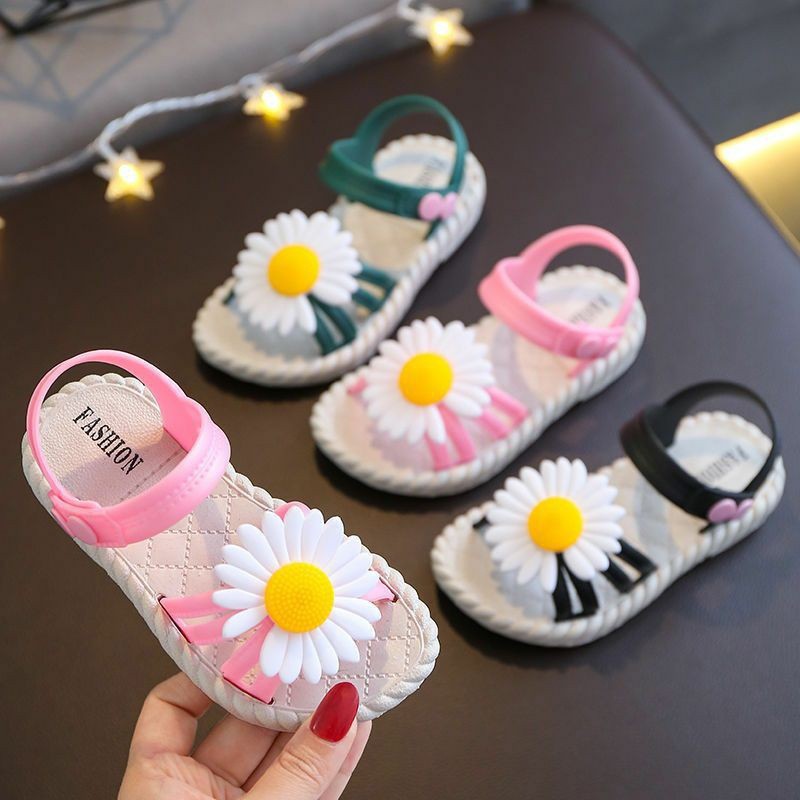 LittleAaron PLUMMY FLOWER 618 Sandal Anak Perempuan Bahan Karet Model Lucu 2-8 Tahun Import Sport Termurah Sendal Bayi Anak Cewek Cowok