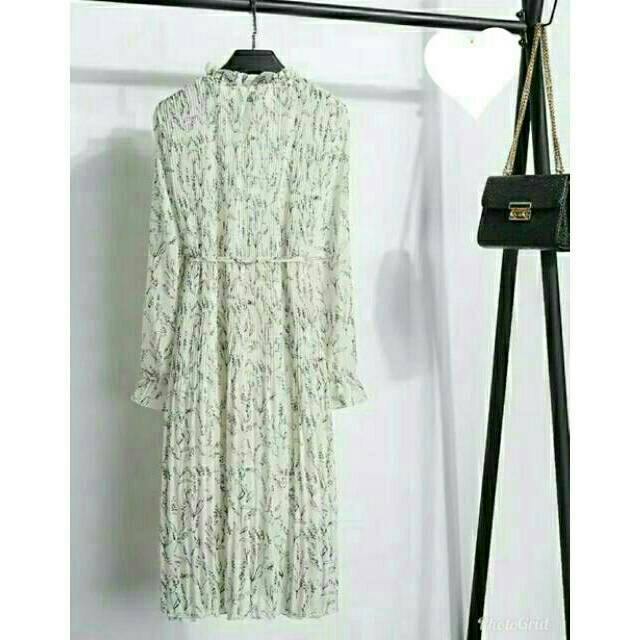 Azahra Tunik / dress plisket / tunik import / tunik chiffon / tunik plisket