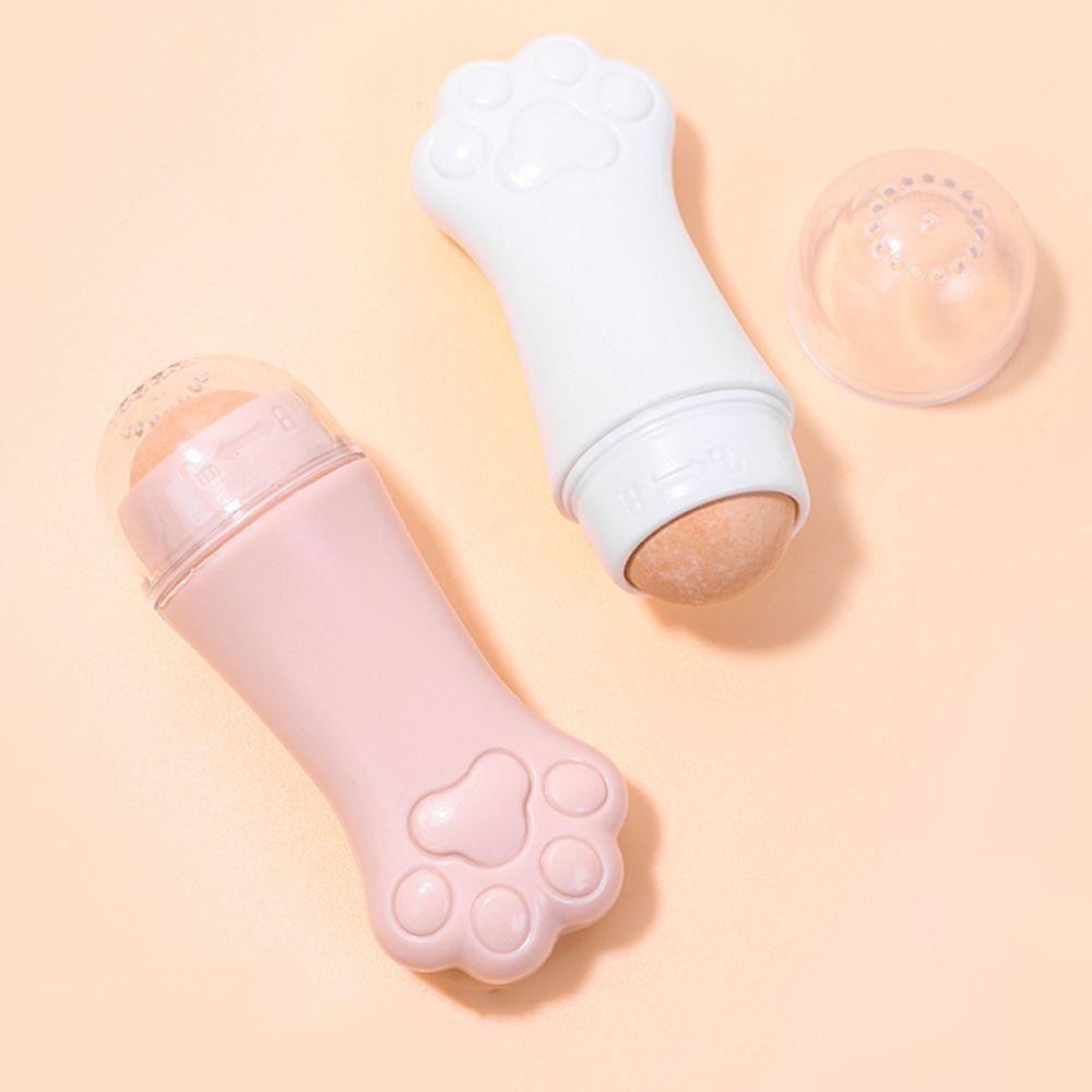 Mxbeauty Batu Vulkanik Facial Roller Portable Cakar Kucing Pembersih Penghilang Noda Wajah Alat Perawatan Kulit Wajah Kontrol Minyak T-zone Cleaning Stick Ball