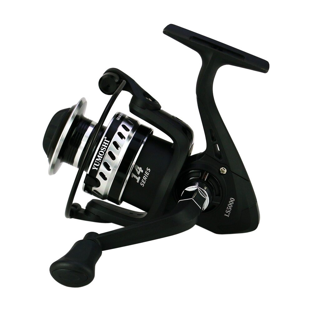 YUMOSHI LS5000/LS4000 Reel Pancing Fishing Reel 14 Ball Bearing 5.2:1 - Black - 3ITH0LBK