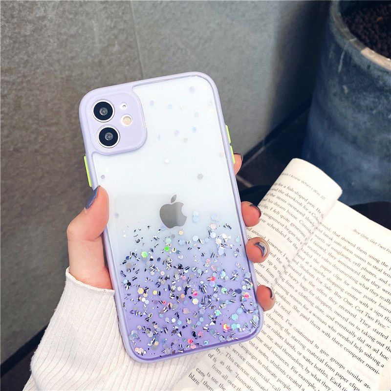 Softcase Glitter Aero my choice IP 7 8 7+ 8+ 13 pro bling bling tanam pelindung kamera iphone