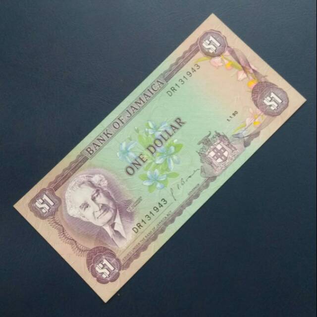 Uang Kuno Luar Atau Asing 1 Dollar Jamaica Tahun 1990