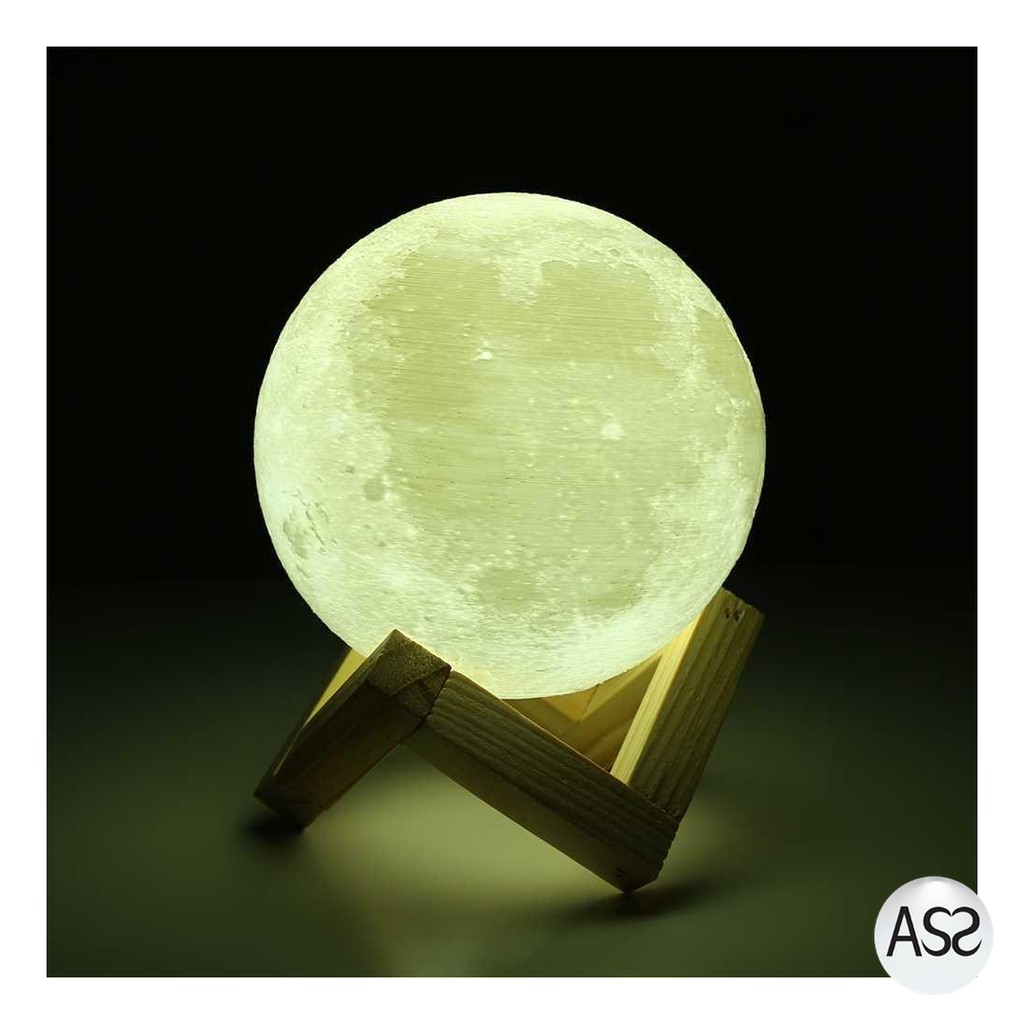 ASS Shop - TaffLED Dekorasi Rumah Lampu Tidur Bulan 3D Moonlight 8cm - LD002701