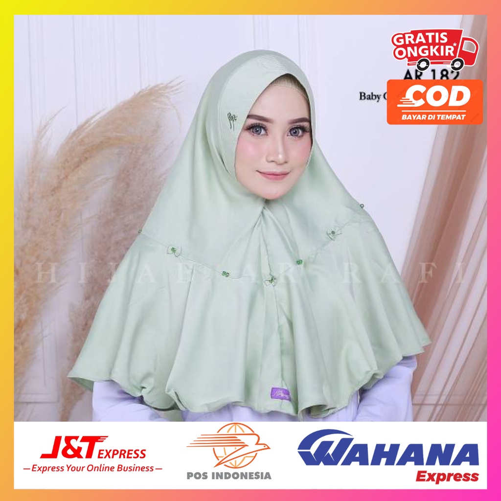 TERLARIS HIJAB DAILY BY AR RAFI AR 182 BAHAN SATIN R CAVALLI