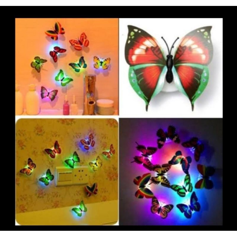 lampu foto kolase kupu kupu