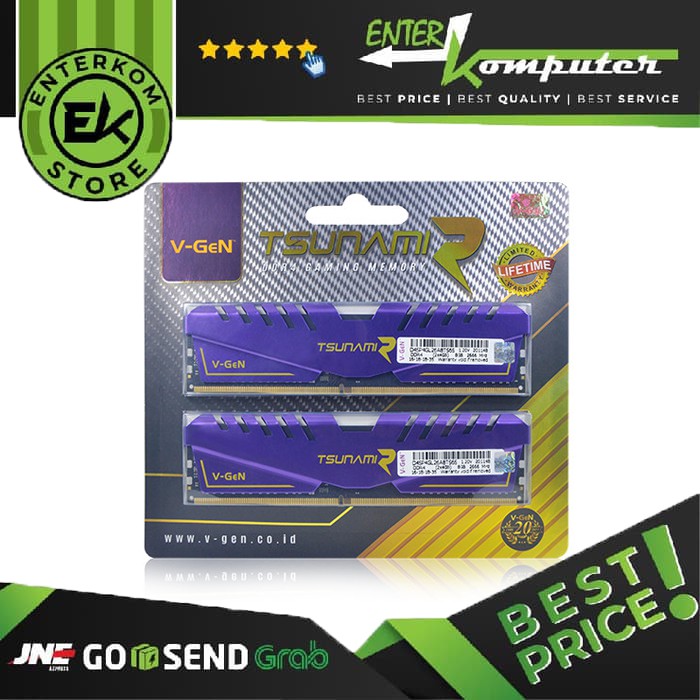 V-GeN Tsunami R DDR4 PC28800 3600Mhz 16GB (2x8GB) 18-19-19-39