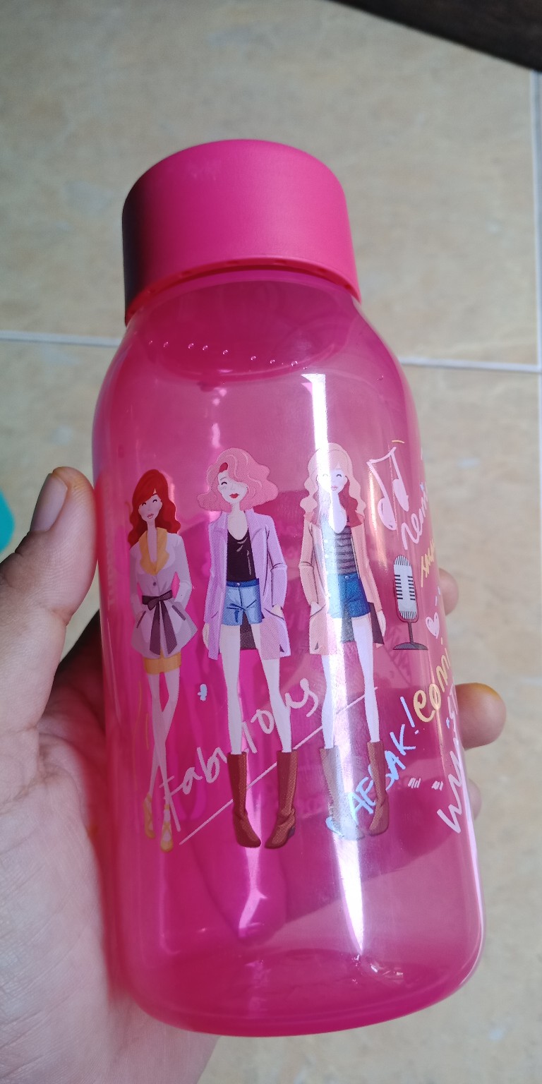 K Pop Fancy Bottle 350ml (1 Pcs) Botol Minum Tupwr