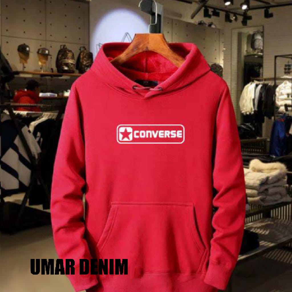 jumper Hoodie Cod Converse Bahan Tebal ukuran m l xl xxl