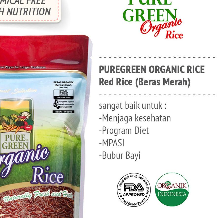

Update Puregreen Organic Rice Beras Organik Beras Merah Family Pack 4,5 kg SELLER