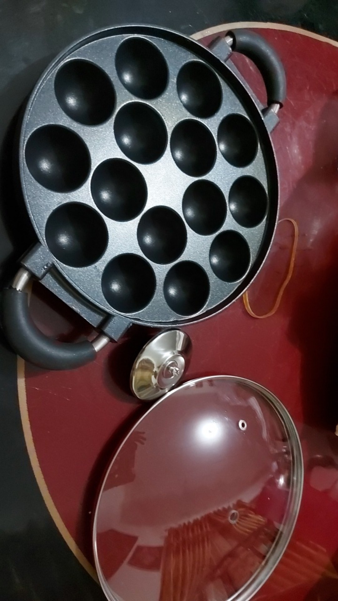 Cetakan Kue Takoyaki 15 Lubang Teflon Berkualitas Awet Tahan Lama