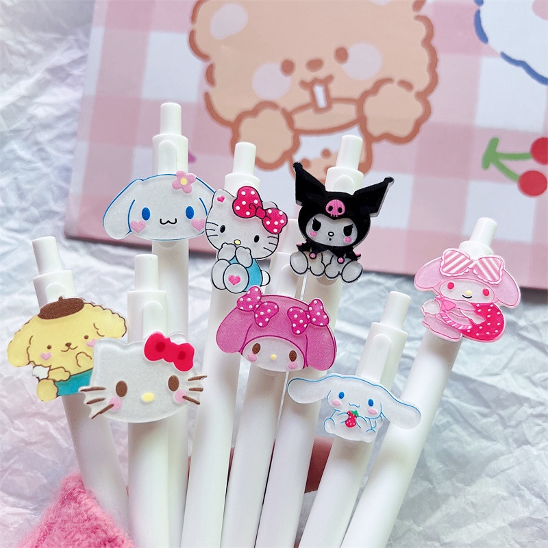 Sanrios Bolpoin Motif Anime Mymelody Cinnamoroll Hello Kitty Untuk Alat Tulis Anak