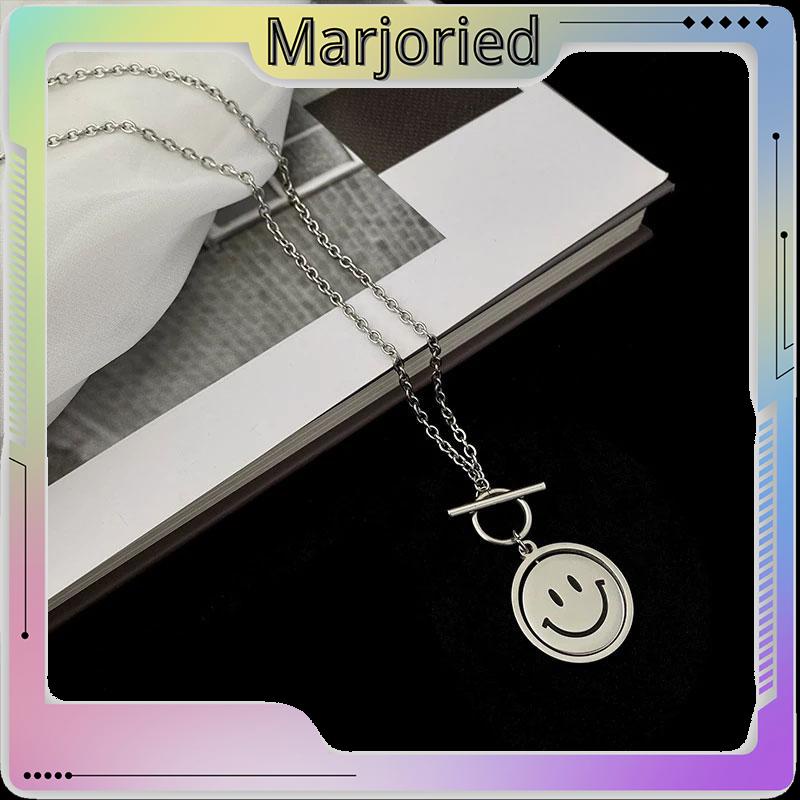 Fashionable Simple Smile Pendant Hip Hop Pria dan Wanita Kalung-MJD