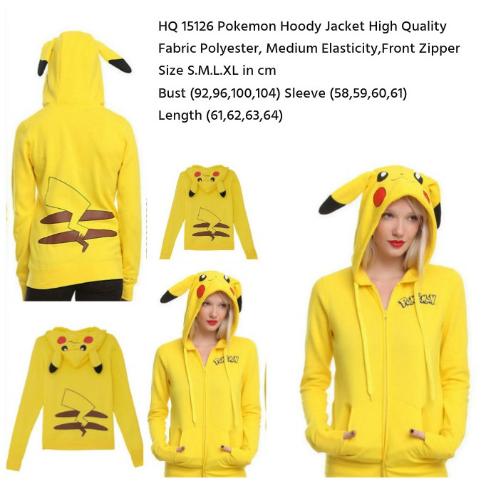 15126 pokemon hoody jacket