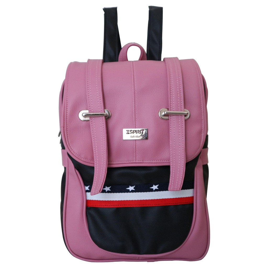 Tas Ransel Cewek Espirit Tancepan Pink Imut Backpack Sekolah Travelling Cantik Gaul Modis