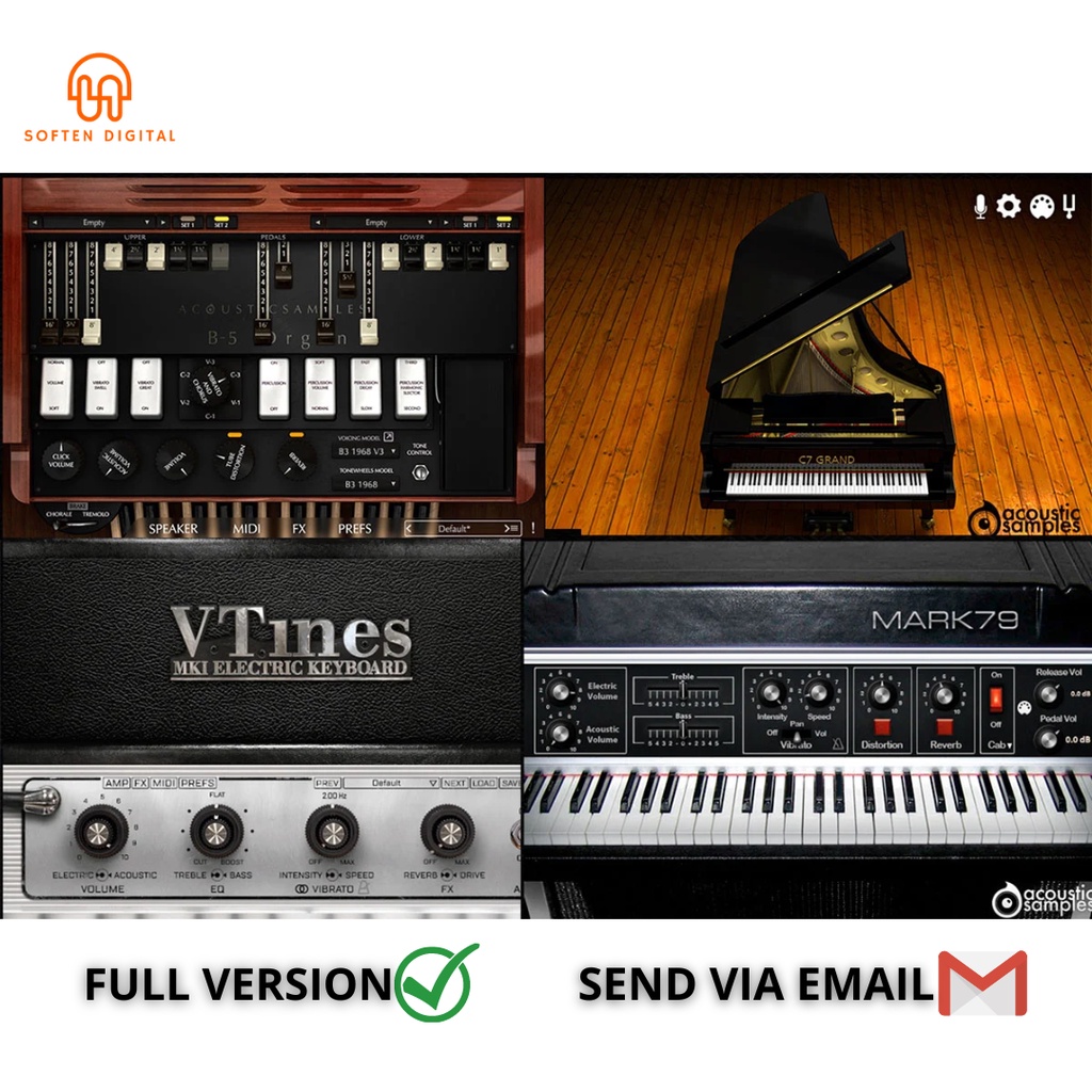 UVI Falcon Acoustic Samples SOUNDBANKS - The C7Grand library is based on a Yamaha C7 Grand piano