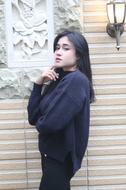 IMPORT Sweater Rajut Wool Musim Dingin Infinity Baju Winter Nora