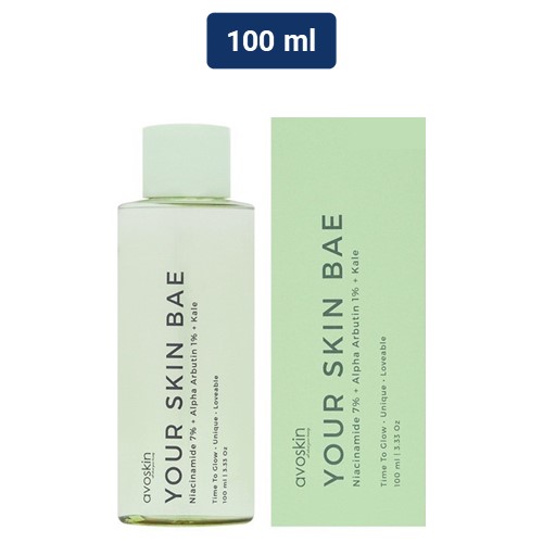 AVOSKIN Your Skin Bae Series Toner Niacinamide 7% + Alpha Arbutin 1% + Kale 100 ml
