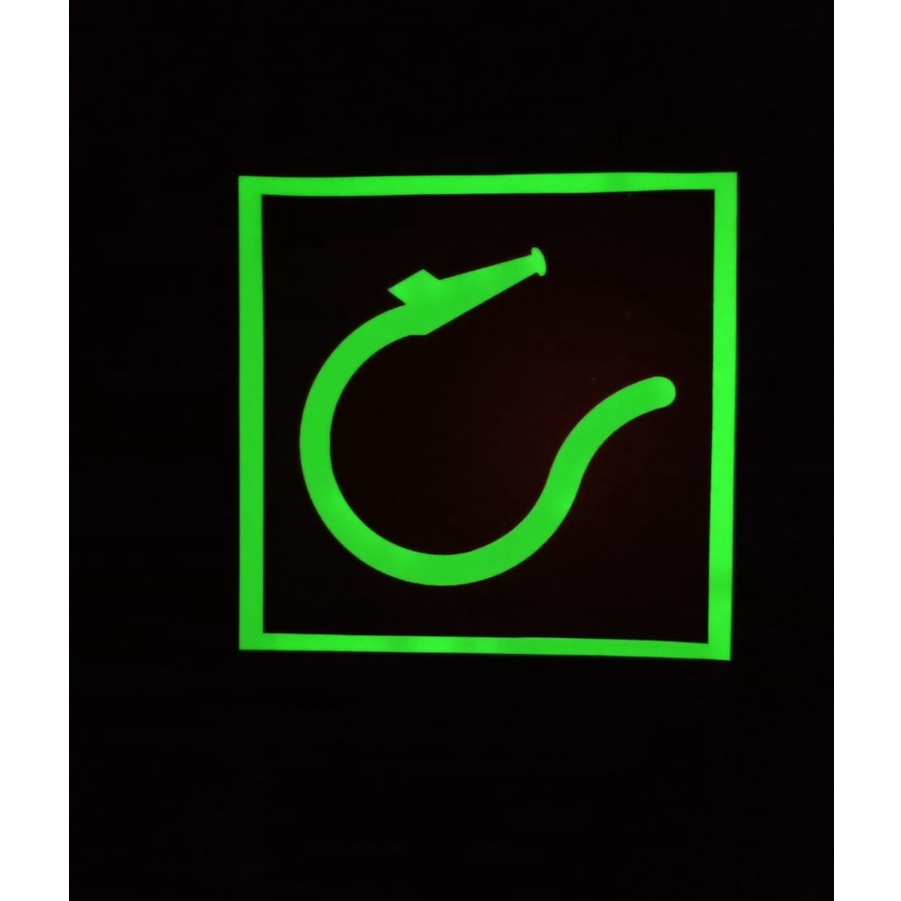 

STIKER FIRE CONTROL SIGN HOSE BOX With SPRAY OR JET / Stiker Safety Kapal Glow In The Dark / Stiker Safety Sign