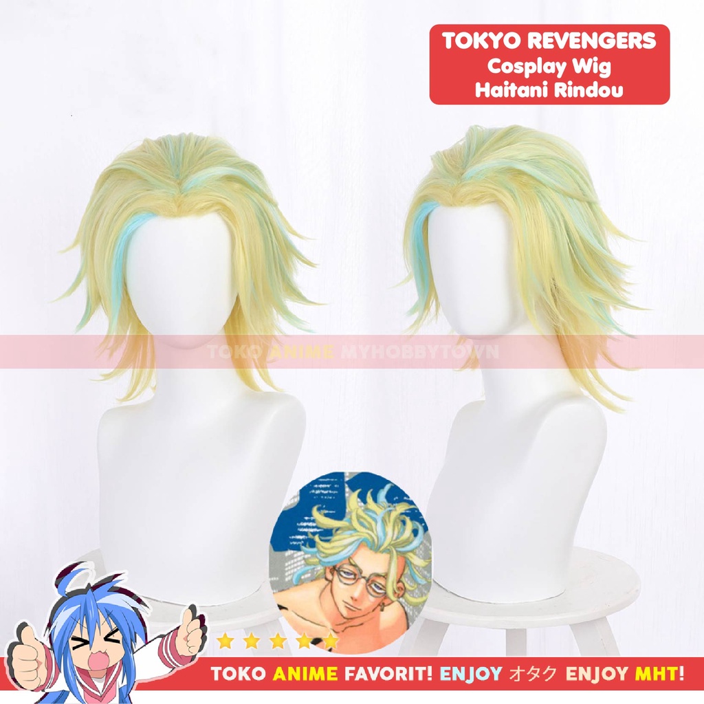 Wig Cosplay Anime Tokyo Revengers : Haitani Rindou - Rambut Palsu