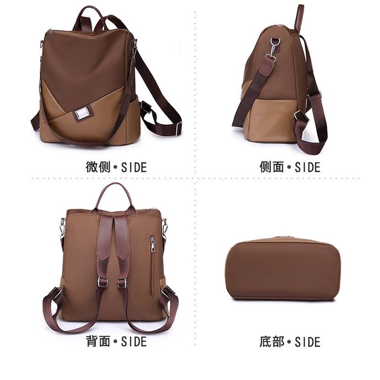 TAS RANSEL BACKPACK WANITA FASHION KOREA MULTIFUNGSI IMPORT 3329 ANTI AIR SEKOLAH KULIAH KERJA WEEK