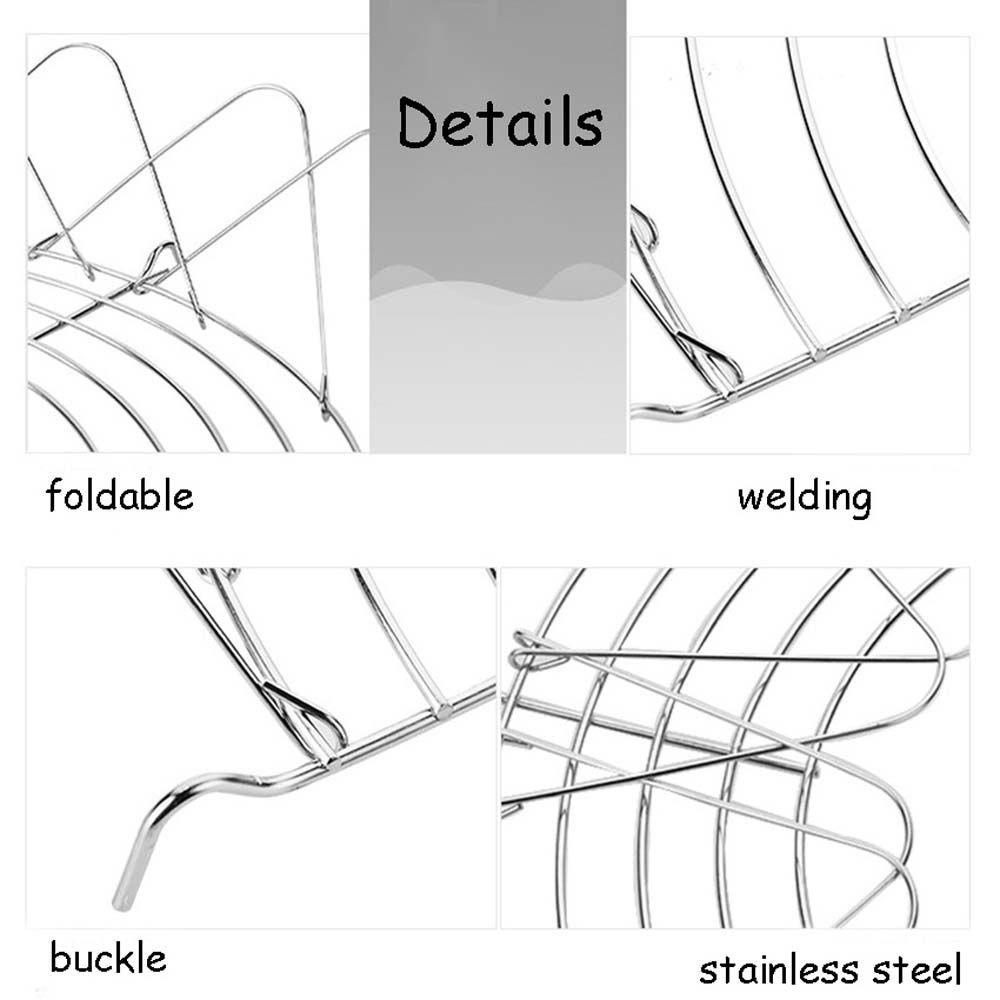 NICKOLAS1 Rak Tiris Minyak Tahan Lama Multifungsi Tahan Panas Stainless Steel Holder Alat Masak Wajan Rak