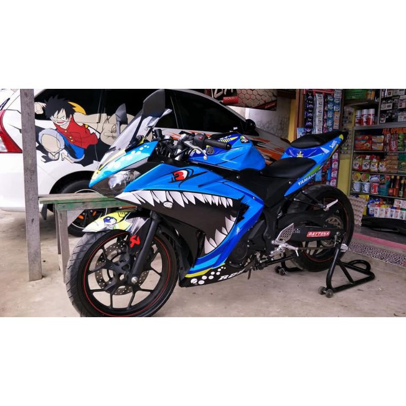 Decal Stiker Motor YAMAHA R15 V2 HIU/SHARK Full Body Sticker Custom Variasi
