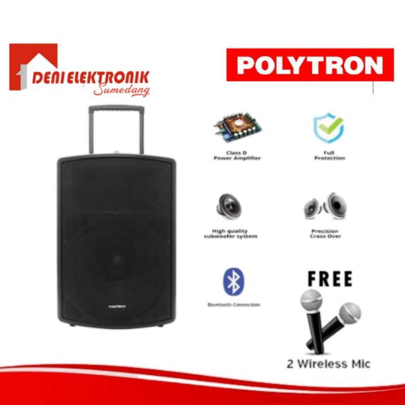 SPEAKER AKTIF POLYTRON PAS PRO 12F2 (KHUSUS SUMEDANG)