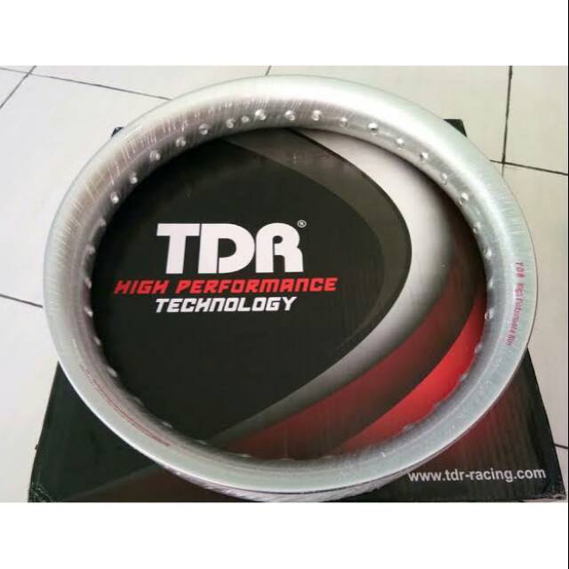 Velg TDR 250 X 14 U Shape Hitam, Silver (250 Ring 14) Matic
