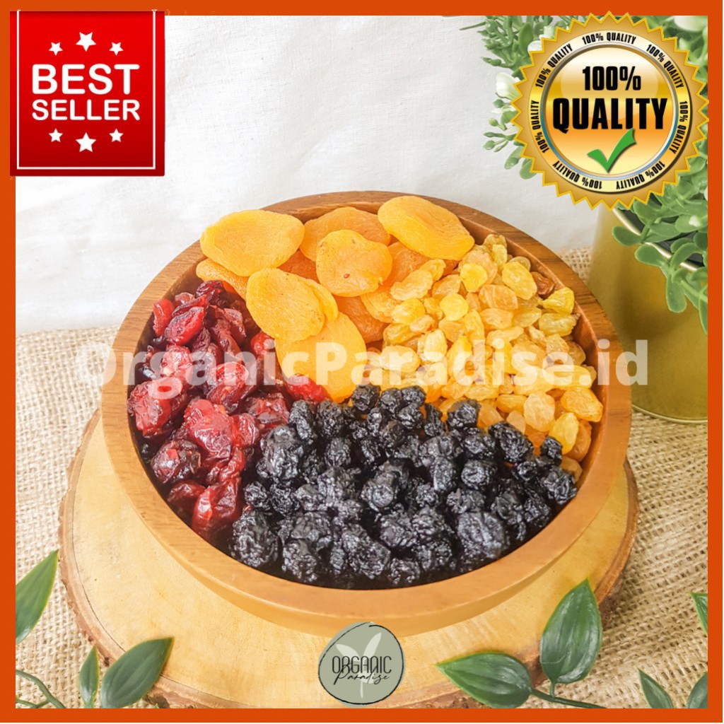 Jual Buah Kering Campur 500gram Premium / Mix Dried Fruit 500 Gram ...