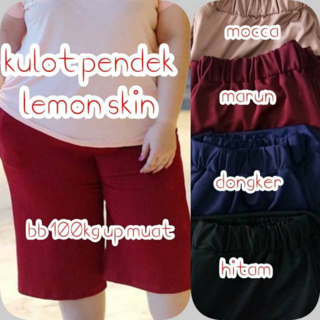 KULOT PENDEK JUMBO 7/8 // CELANA KULOT PENDEK JUMBO / KULOT PENDEK JUMBO WANITA