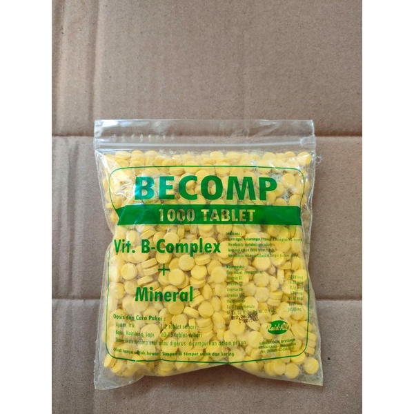 Becomp Vitamin B Complex Kompleks Hewan Kambing Sapi Anjing Kucing
