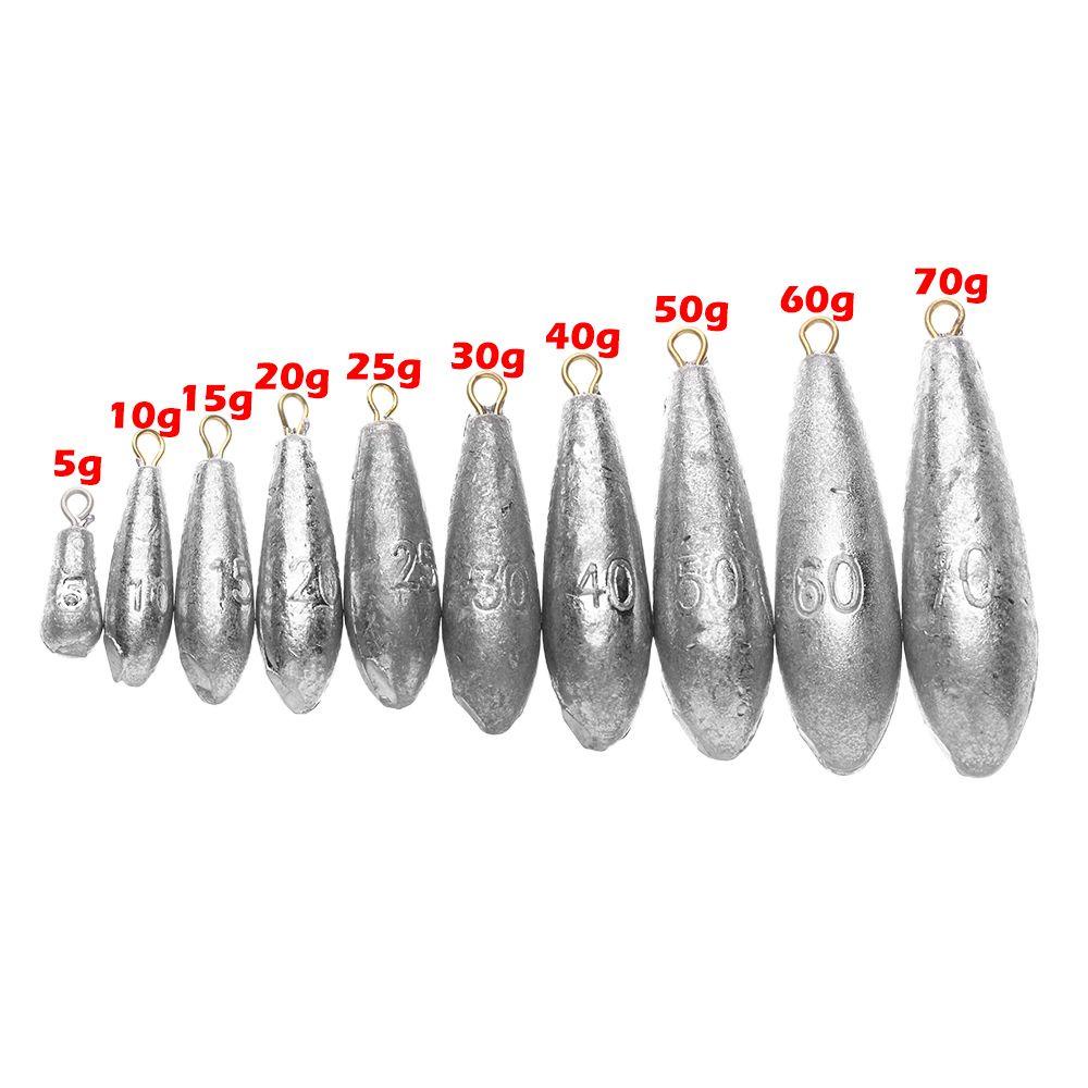 Top Lead Sinkers Tahan Lama Dropshot Rig Tetesan Air Memimpin Pemberat Persediaan Angling