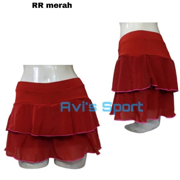 Rok Senam / Rok Rempel Tile  /  Rok Senam Pendek Tile