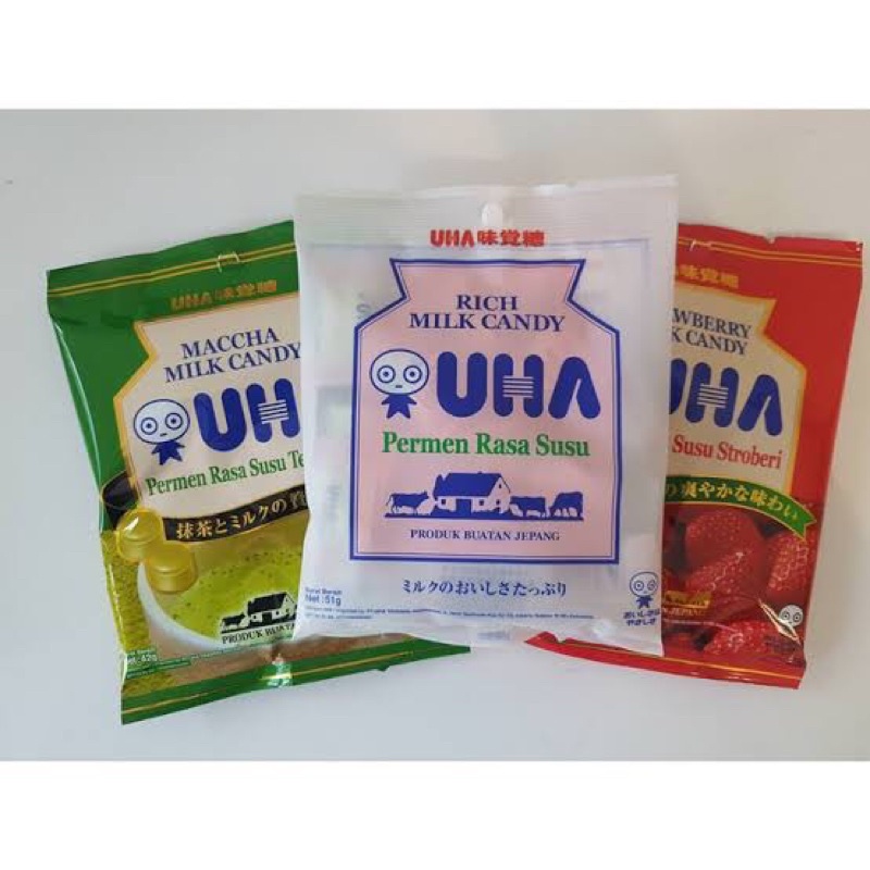 

UHA MILK CANDY 51gr (rich,matcha)